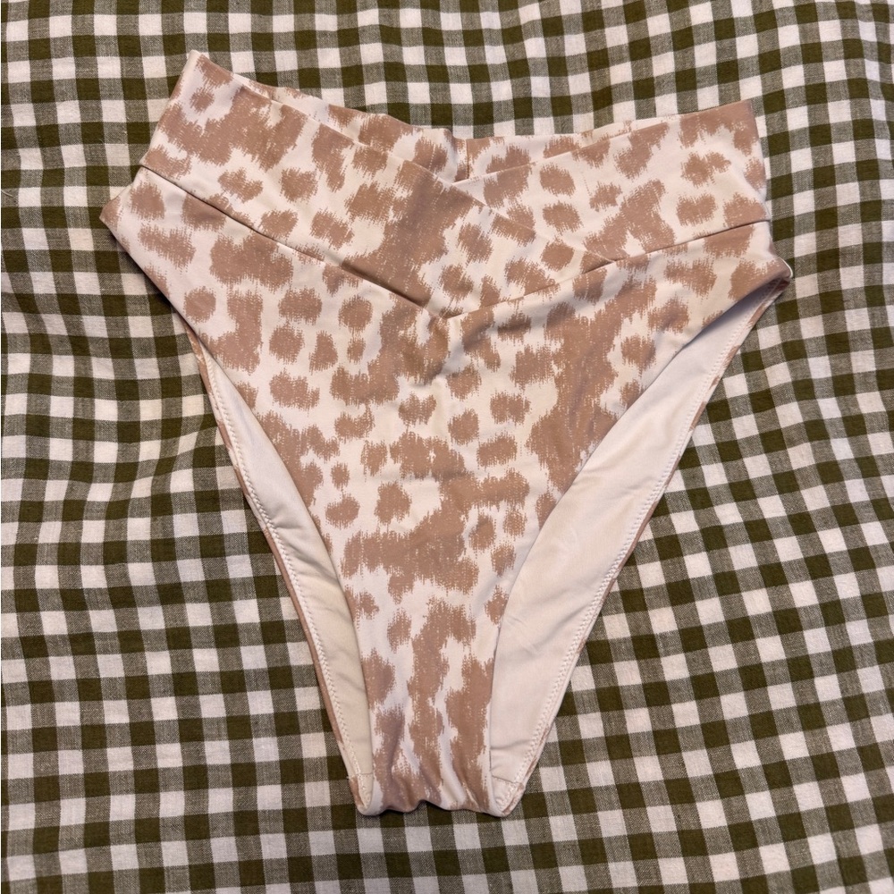 Aerie High-Waisted Crossover Cheeky Bikini Bottoms – Size M